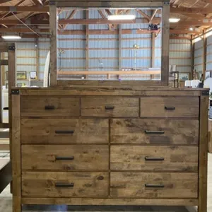 Crown Mark 9 Drawer Lowboy Dresser