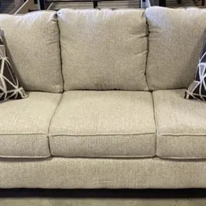 3 Cushion Sofa and Throw Pillows
