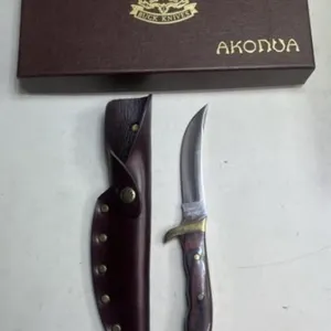 Buck Akonua Knife & Leather Sheath