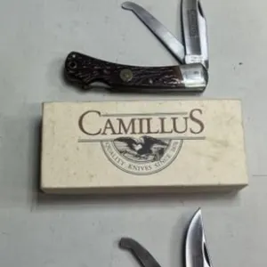 2 - Camillus .30-06 2 Blade Bullet Knives