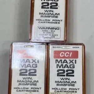 150 rnds CCI Maxi Mag .22 Magnum HP Ammo