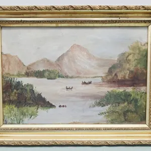 Unsigned Oil on Panel - Framed