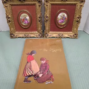 Framed Cameo Porcelain Plaques Lot