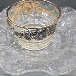 Silver Overlay Ice Holder & Tray Lot
