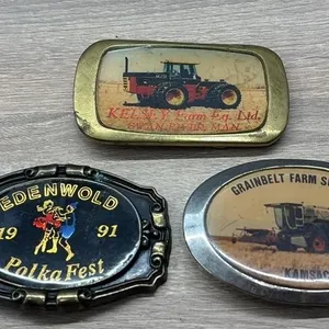 3 Vintage Belt Buckles.