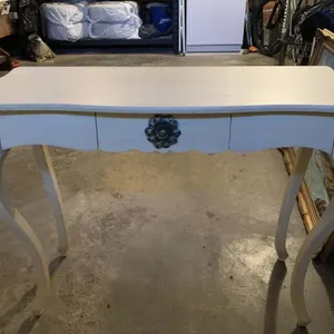 Vintage side table -  antique white