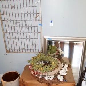 Crock, Memo Board, Shipping Crate
