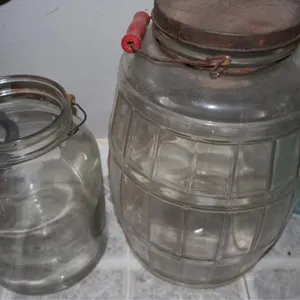 Antique Canning Jars & Pickle Jars