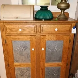 Oak Pie Safe Cupboard
