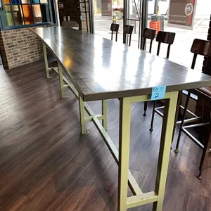 Bar Height Table, fits 12 bar stools, 12’10” long x 2’6” wide x 3’5” tall