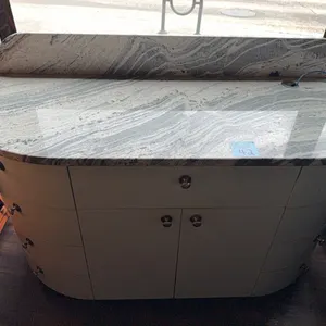 Granite topped cabinet, 5ft wide x 2ft deep x 3ft counter height, well built, excellent condition