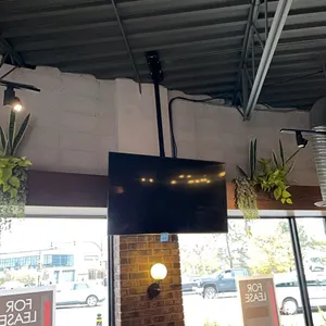 Samsung 55” 4K Smart TV, with ceiling mount. buyer to remove.
