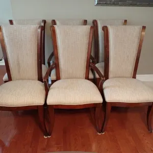 Upholstered High-Back Dining Room Chairs