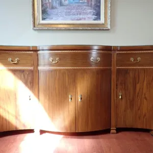 Vintage Bow-Front Credenza