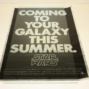 Rare Vintage “Coming To Your Galaxy This Summer” Star Wars Foil