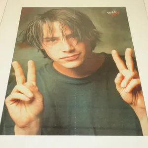 Vintage Teen Party Keanu Reeves Celebrity Poster, 16" X 20"