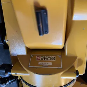 Topcon GTS-2B electronic total station, made in Japan, featuring control panel and original fitted h