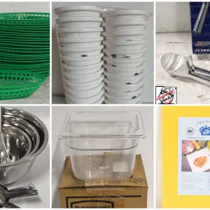 FEATURED LOTS: NEW & USED RESTAURANT SMALLWARES