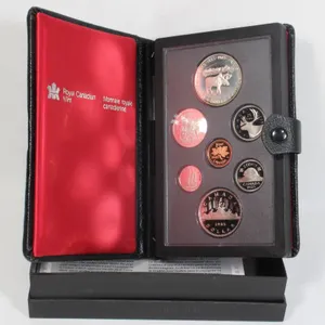 #36 1985 Canada Double Dollar Set Silver Dollar