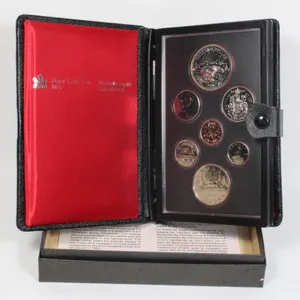 #32 1980 Canada Double Dollar Set Silver Dollar