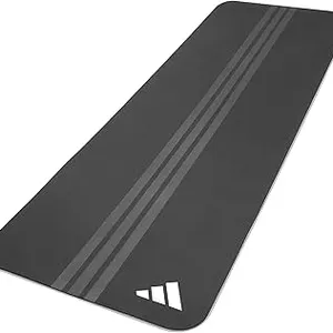  ADIDAS DOUBLE SIDED YOGA MAT: BLUE & BLACK -U