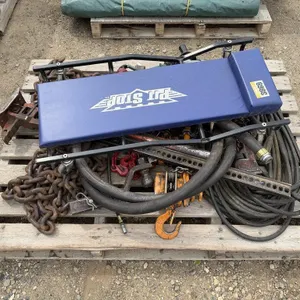 Pallet With Floor Creeper, Welder, Cord & More