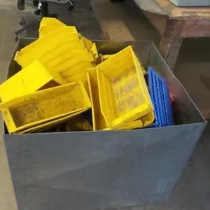 Plastic Parts Storage Bins Lot