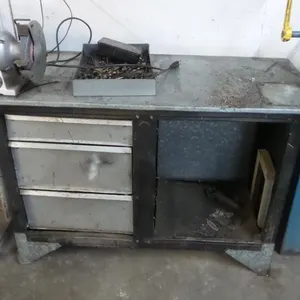 Metal Workbench, Bench Grinder, Drills & Shop Tool