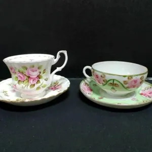 Royal Albert Bone China, Nippon teacup/saucer sets