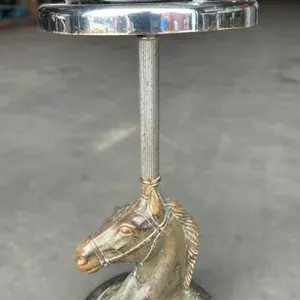 Floor Stand Ashtray w/ Horsehead Base *NO SHIPPING