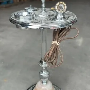 Floor Stand Ashtray w/Decorative Base & WORKING