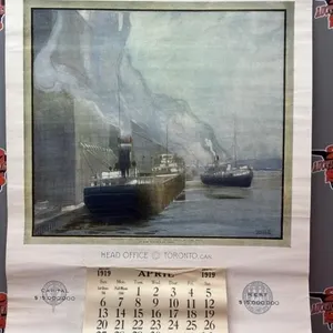 1919 Bank of Commerce Wall Calendar. Missing