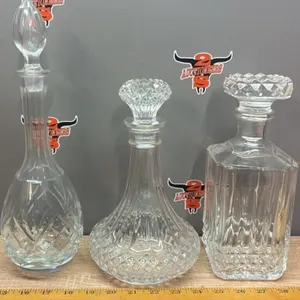 3 Crystal Decanters *NO SHIPPING