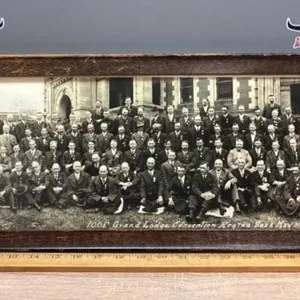 Framed Photo of 1921 Odd Fellows I.O.O.F. Grand