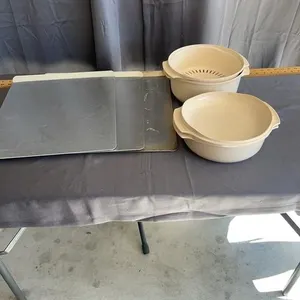 Vintage Tupperware Microwave Steamer and Baking Sh
