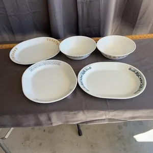 Vintage Corelle and Pyrex Butterfly Gold Tableware