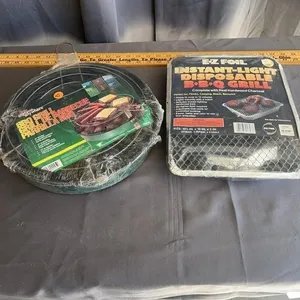 Vintage Portable BBQ Grill and Disposable Charcoal
