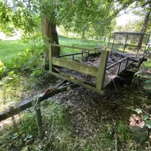 Single Axle Trailer w/Drop Gate - 12ft L