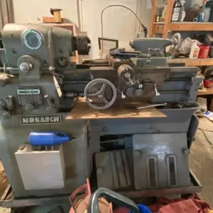 Monarch Metal Lathe on Rolling Cart