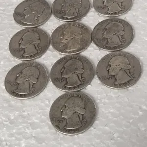 10-WAHINGTON QUARTERS 90% SILVER