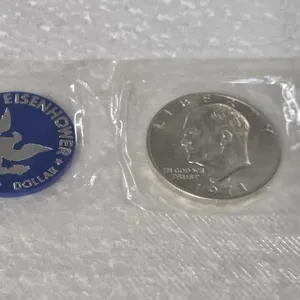 1-1971 UNC EISENHOWER SILVER DOLLAR