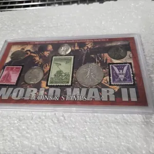 1-WWII COIN & STAMP SET