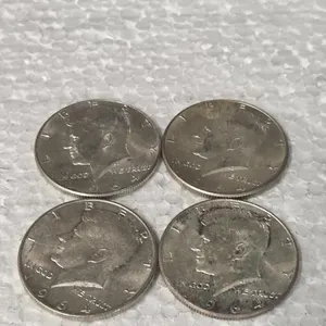 4-1964 KENNEDY HALVES 90% SILVER