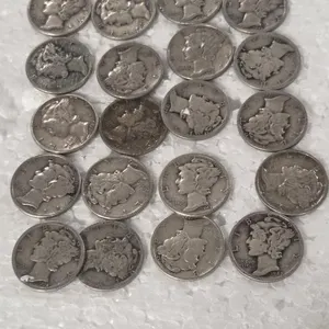20 MERCURY DIMES 90% SILVER