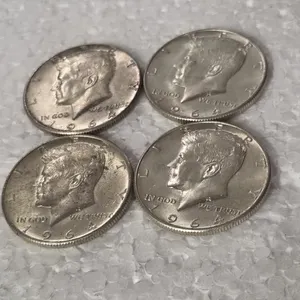4-1964 KENNEDY HALVES 90% SILVER