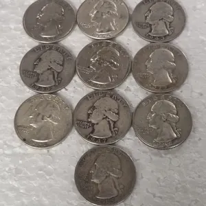 10-WASHINGTON QUARTERS 90% SILVER