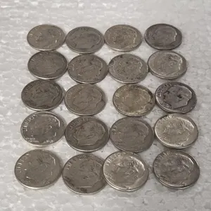 20-ROOSEVELT DIMES 90% SILVER