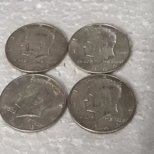 2-1964 KENNEDY HALVES 90% SILVER