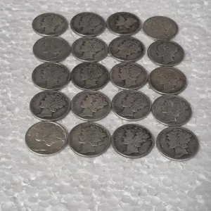 20-MERCURY DIMES 90% SILVER