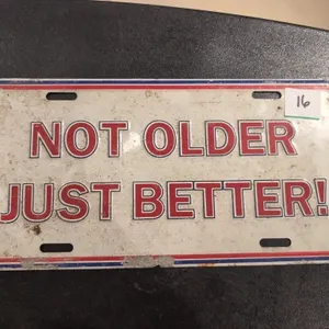 Metal better license plate
